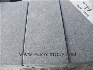 Bush Hammered Tile G684 Fuding Black, Black Basalt, Black Pearl Basalt, Black Basalt, Bushhammered Tile/Cut to Size,Bushhammered Slabs/Flooring/Walling/Pavers