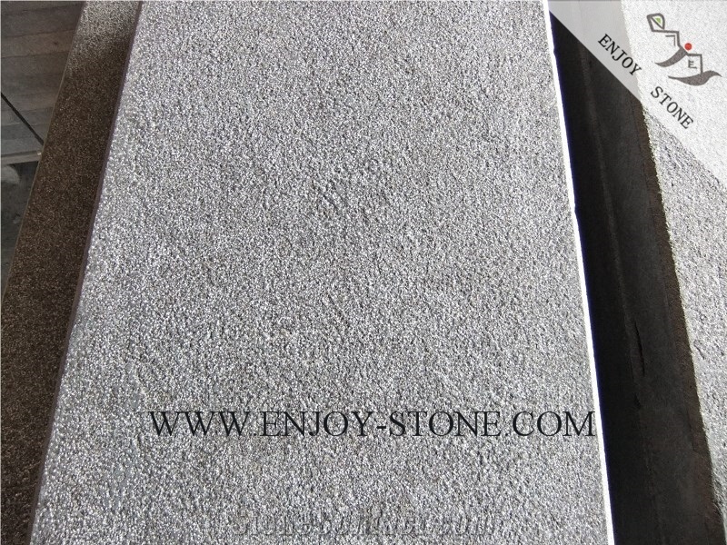 Bush Hammered Tile G684 Fuding Black, Black Basalt, Black Pearl Basalt, Black Basalt, Bushhammered Tile/Cut to Size,Bushhammered Slabs/Flooring/Walling/Pavers