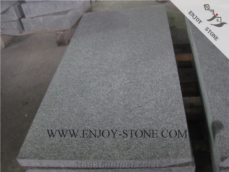 Bush Hammered Tile G684 Fuding Black, Black Basalt, Black Pearl Basalt, Black Basalt, Bushhammered Tile/Cut to Size,Bushhammered Slabs/Flooring/Walling/Pavers