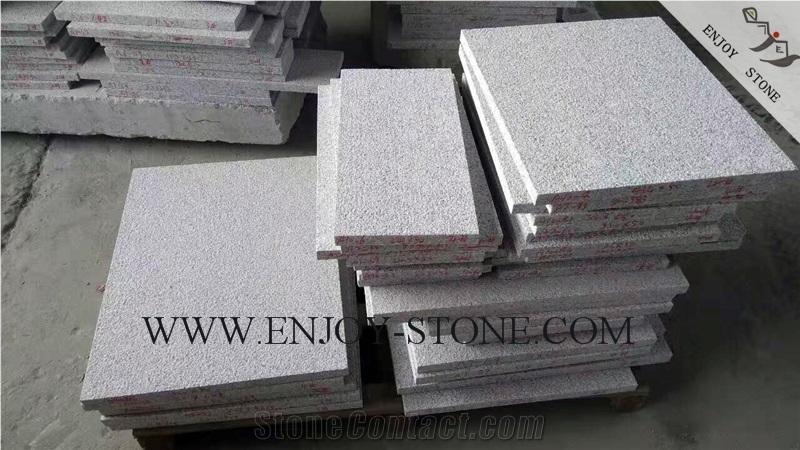 Bush Hammered Tiles G603 Sesame White,Salt & Pepper,Padang White,White Granite Bush Hammered Tiles Pool Pavers,Cut to Size,Slabs,Flooring