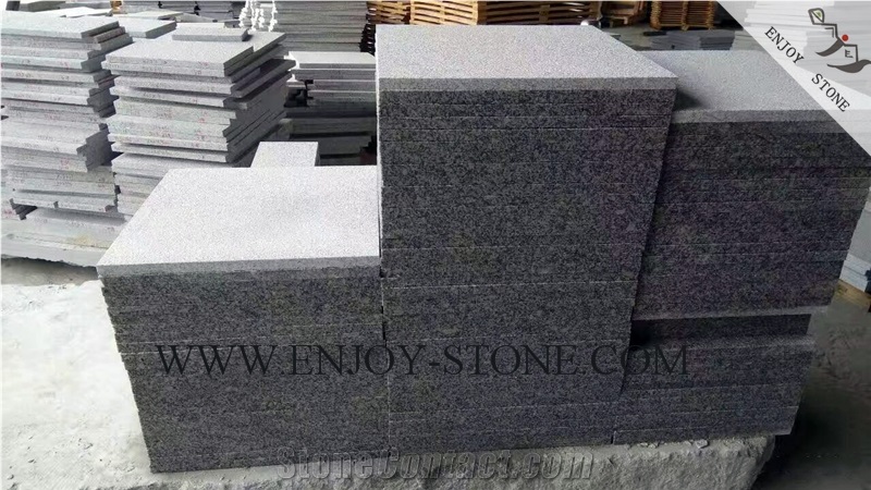 Bush Hammered Tiles G603 Sesame White,Salt & Pepper,Padang White,White Granite Bush Hammered Tiles Pool Pavers,Cut to Size,Slabs,Flooring