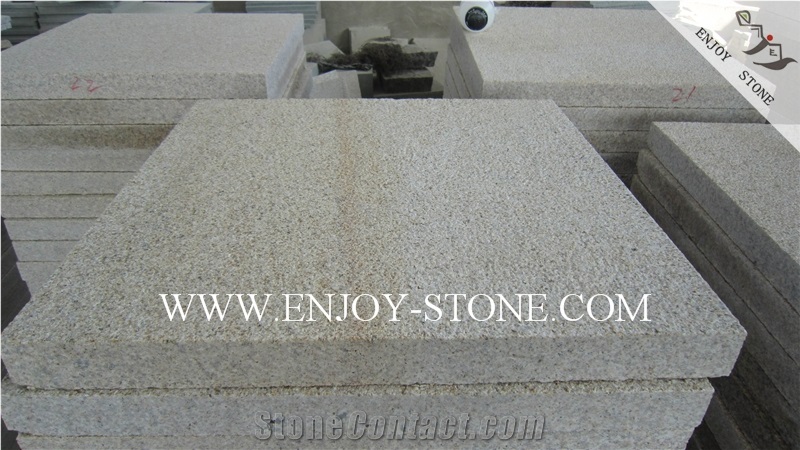 Bush Hammered Tiles G682 Golden Yellow,Golden Rust, Rustic Yellow , Golden Granite,Yellow Granite,Bush Hammered Tile/Cut to Size, Slabs/Flooring/Walling/Pavers/Granite