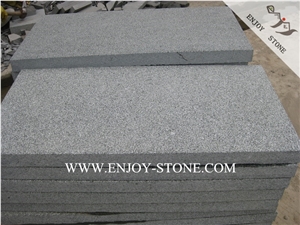 Bushhammered G612 Dark Green Granite Tiles&Slabs,Cut to Sizes Granite Floor Covering,Granite Skirting