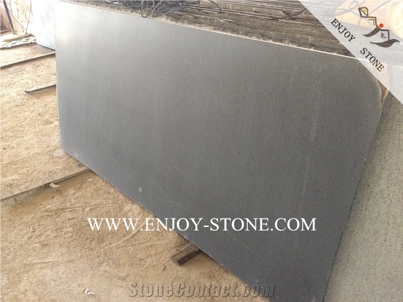 China Black Basalt Slabs,Honed Surface Hainan Black Basalto,Hn Black Andesite Tiles&Slabs,Basalt Floor Covering Tiles,Basalt Wall Covering Tiles