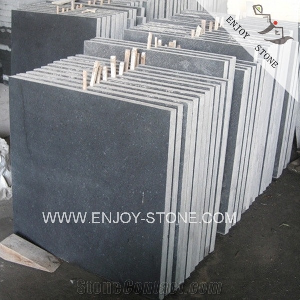 China G684 Black Basalt,Black Galaxy Pearl Basalt Fuding Black Honed Tiles,Slabs for Flooring,Walling