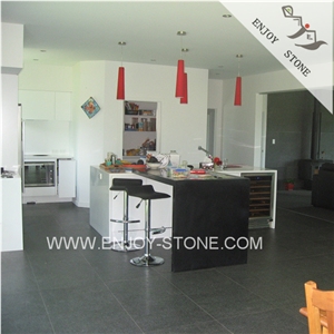 China G684 Black Basalt,Black Galaxy Pearl Basalt Fuding Black Honed Tiles,Slabs for Flooring,Walling