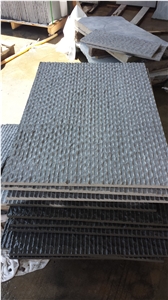 China Gray Basalt Wall Cladding,Grooved and Split Walling Tiles,Grey Bluestone Covering Tiles