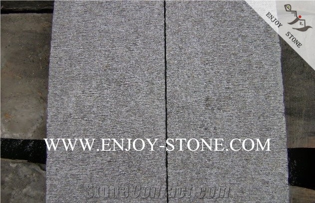 Chiseled/Split Surface G684 Black Granite Floor Tiles,Granite Wall Covering,Granite Slabs,Cut to Sizes