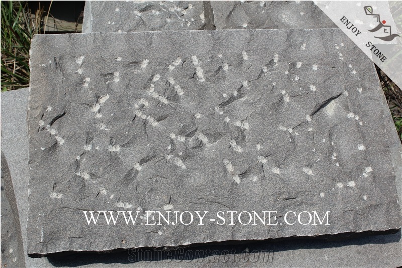 Coarse Picked/Pineapple Tiles Zhangpu Black, Black Basalt,Zp Black , Coarse Picked/Pineapple Strip/Tiles/Cut to Size/Slabs/Flooring/Walling/Pavers