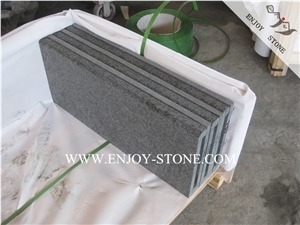 Curved G684 Swimming Pool Border,Flamed Rebated Bullnose Edge Pool Pavers,Fuding Black,G684 Black Pearl Swimming Pool Decks