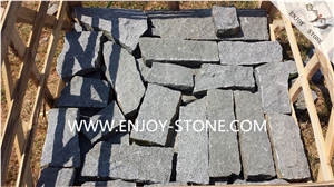 Dark Grey Granite G654 Crazy Pavers,Sesame Grey Natural Split Paving Stone, Flagstone, Driveway Pavement