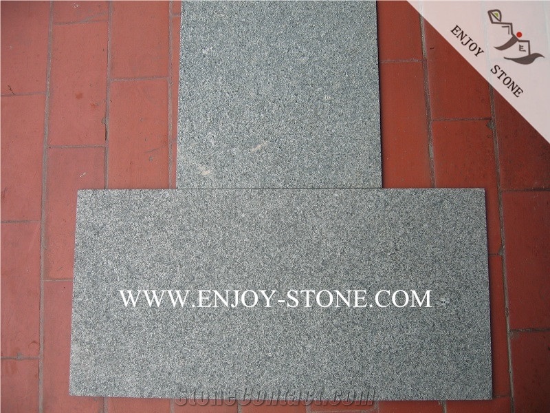 Flamed G612 Oliver Green Grantie Pattern,China Dark Green Granite Wall Covering,Floor Covering,Granite Versailles Pattern,Granite Wall Tiles&Slabs
