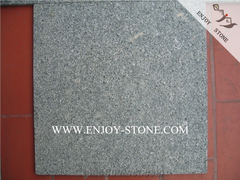 Flamed G612 Oliver Green Grantie Pattern,China Dark Green Granite Wall Covering,Floor Covering,Granite Versailles Pattern,Granite Wall Tiles&Slabs