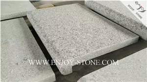 Flamed Rebated Bullnose G603 Sesame White, Salt & Pepper, Padang White, White Granite Flamed Dropface Bullnose Pool Pavers/Cut to Size/Slabs/Flooring/Walling/Pavers/Granite