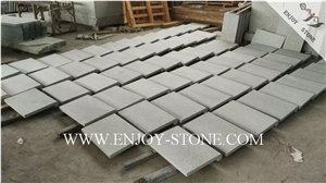 Flamed Rebated Bullnose G603 Sesame White, Salt & Pepper, Padang White, White Granite Flamed Dropface Bullnose Pool Pavers/Cut to Size/Slabs/Flooring/Walling/Pavers/Granite