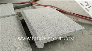 Flamed Rebated Bullnose G603 Sesame White, Salt & Pepper, Padang White, White Granite Flamed Dropface Bullnose Pool Pavers/Cut to Size/Slabs/Flooring/Walling/Pavers/Granite