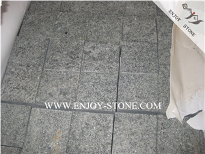 Flamed Surface China Green Granite G612 Paving Sets,Exterior Pattern Oliver Green Grantie Terrace Floors,Patio Pavers,Granite Cobble Stone