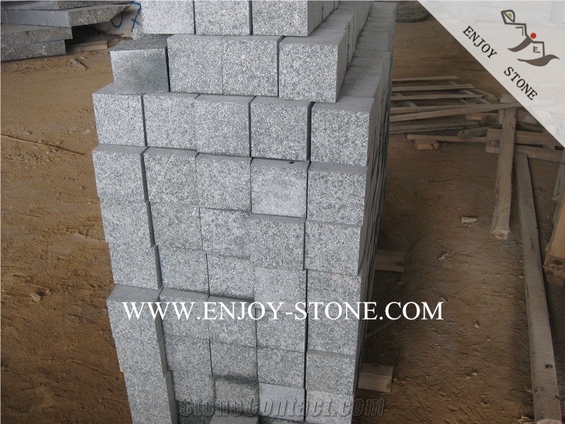 Flamed Surface China Green Granite G612 Paving Sets,Exterior Pattern Oliver Green Grantie Terrace Floors,Patio Pavers,Granite Cobble Stone