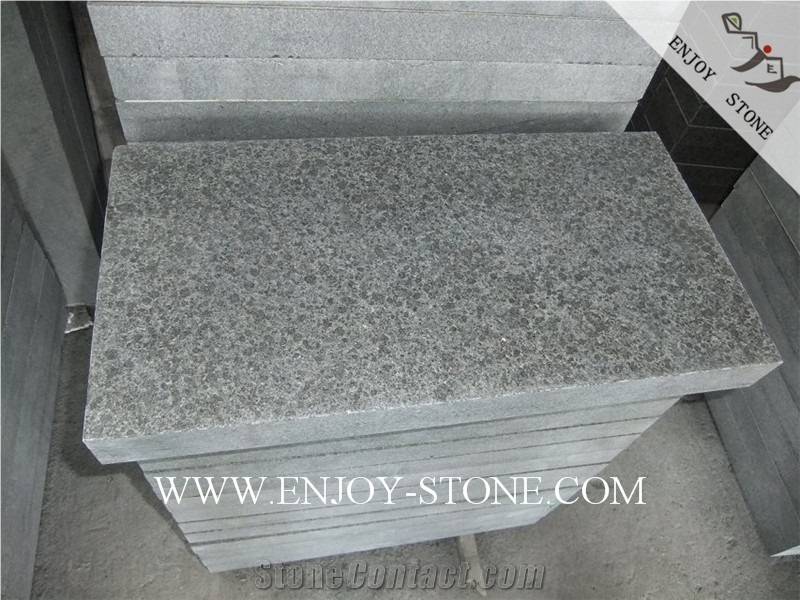 Flamed Tile G684 Fuding Black, Black Basalt, Black Pearl Basalt, Black Basalt, Flamed Tile/Cut To Size,Flamed Slabs/Flooring/Walling/Pavers