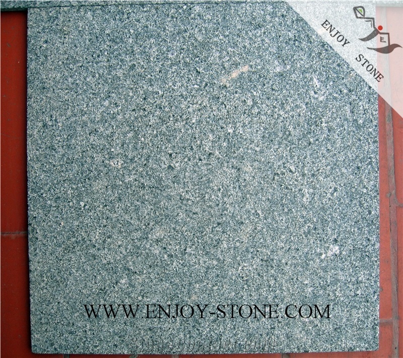 Flamed Tiles G612 Olive Green,Zhangpu Green, Green Granite, Flamed Tiles/Cut to Size/Flooring/Walling/Pavers/Granite