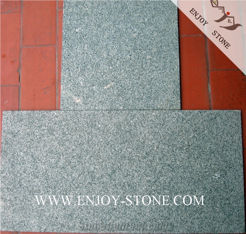 Flamed Tiles G612 Olive Green,Zhangpu Green, Green Granite, Flamed Tiles/Cut to Size/Flooring/Walling/Pavers/Granite