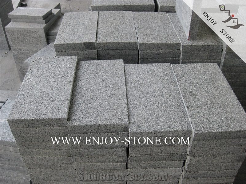 Flamed Tiles G654 Sesame Black, Padang Grey, Sesame Grey, Sesame Gray, Flamed Tiles/Cut to Size/Slabs/Flooring/Walling/Pavers/Granite