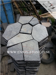 Fuding G684 Machine Cut/Sawn Cut+Natural Split/Cleft Finish Random Flagstones,Irregular Flagstones,Flagstone Walkway Pavers,Flagstone Courtyard Stone