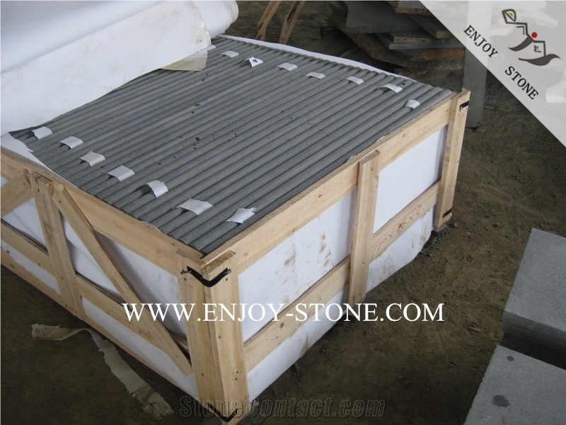 Fujian Grey Bluestone Bullnose Swimming Pool Coping,Sawn Cut/Machine Cut Swimming Pool Borders,Pool Pavers