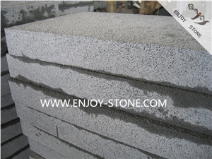 Fujian Grey Buestone Bushhammered Tiles&Slabs,Grey Basalto with Cats Paws/Honeycombs,Anti-Slip Surface