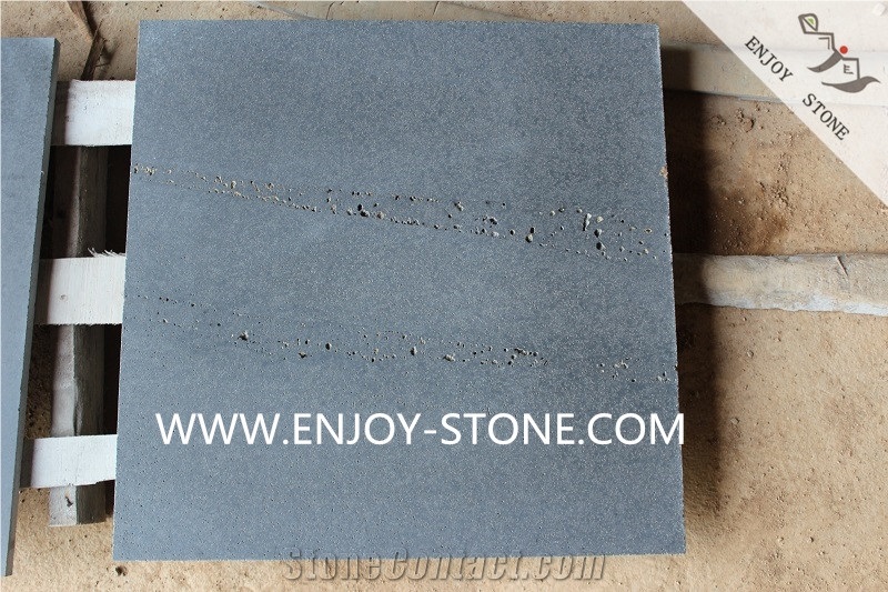 Fujian Zhangpu Bluestone,Grey Basalto with Cat Paws/Honeycombs,Honed Basaltina/China Andesite Tiles&Slabs