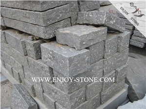 G654 Granite Fine Picked Finish Palisade,Impala Black Pineapple Granite Pillars