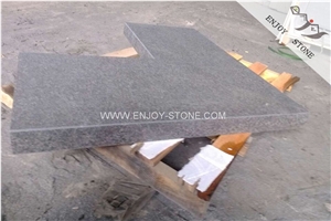 G684 Black Basalt,Pearl Black Flamed Coping Corner Pieces,Coping Stone,Swimming Pool Coping Solid Pieces