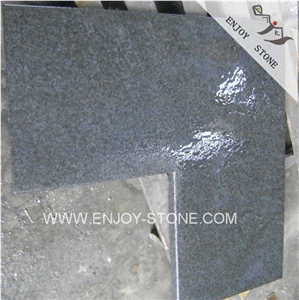 G684 Black Basalt,Pearl Black Flamed Coping Corner Pieces,Coping Stone,Swimming Pool Coping Solid Pieces