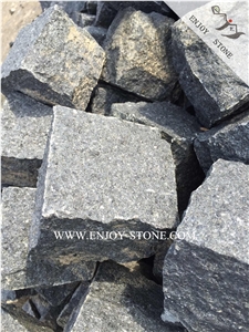 G684 Black Granite Paving Stone,Black Pearl Granite Exterior/Outdoor Cube Stone for Garden Stepping Pavements,Walkway Pavers,Blind Paving Stone,Driveway Paving Stone