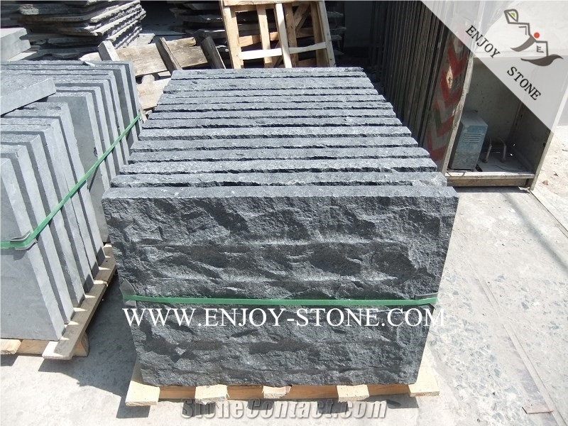 G684 Black Pearl Basalt,Fuding Black,Natural Split Surface Tiles&Slabs for Wall Covering,Flooring,Outdoor/Exterior Decoration