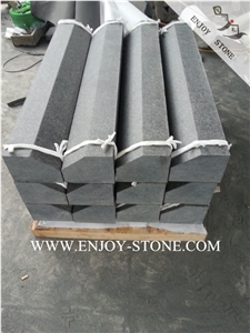G684 China Black Basalt,Fuding Black Pearl Flamed Kerbstone,Road Side Curbstone,Black Basalt Kerbs