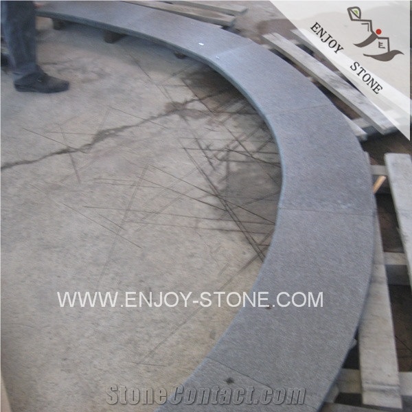 G684 Flamed Pearl Black Basalt Swimming Pool Tiles,Rebated Pool Coping,Bullnose Edging Pool Pavers and Corner,Drop Face Pool Coping