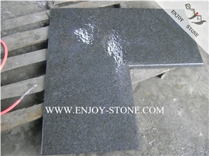 G684 Rebated Bullnose Edge Swimming Pool Coping,G684 Black Pearl Basalt Pool Pavers