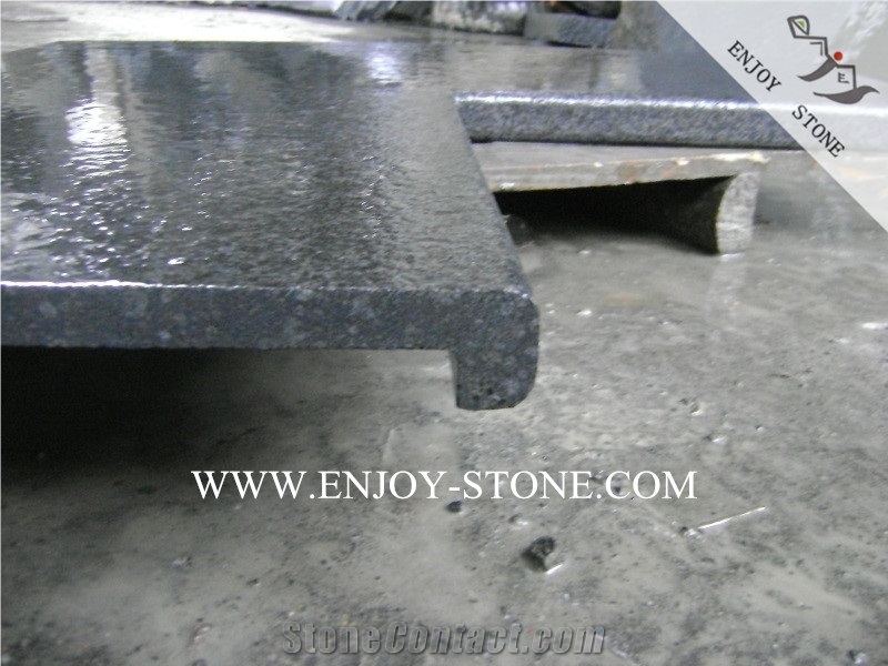 G684 Rebated Bullnose Edging Swimming Pool Coping Tiles,G684 Black Pearl Pool Pavers,Swimming Pool Decks