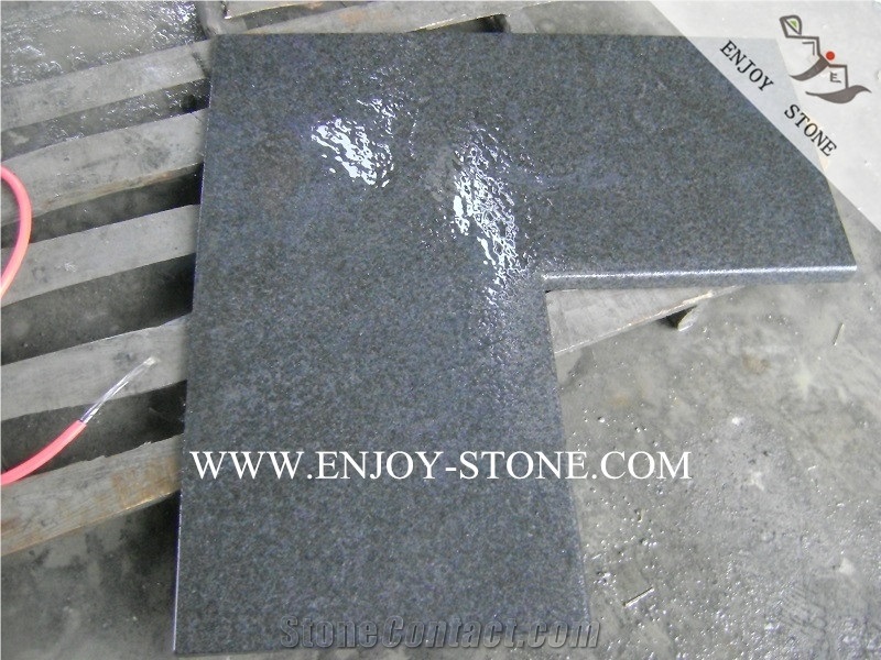 G684 Rebated Bullnose Edging Swimming Pool Coping Tiles,G684 Black Pearl Pool Pavers,Swimming Pool Decks