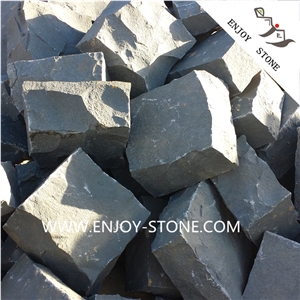 G685 Zhangpu Black Basalt Cobble Stone,Zhangpu Black Basalt Cobblestone,Cubestone for Patio, G685 Black Basalt, Garden Stepping,Paving Stone Basalt