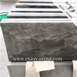 Grey Basalt,Basaltina,Basaltohainan Grey,Hainan Grey Basalt Mushroomtiles,Hand Cut Walling,Split Flooring,Light Grey Natural Basalt,Andesite Wall Tiles ,Slabs,Covering,Blue Stone