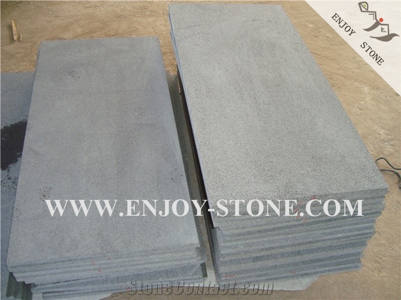 Grey Basalt Tile, Chinese Grey Basalt, Andesite Tile, Lava Stone Tile, Sawn Cut, Machine Cut, Cut to Size
