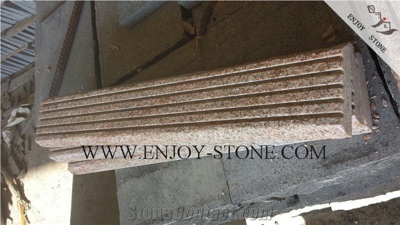 Grooved Tiles G682 Golden Yellow,Golden Rust, Rustic Yellow , Golden Granite,Yellow Granite,Grooved Tile/Cut to Size, Slabs/Flooring/Walling/Pavers/Granite Pillar