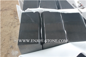 Hainan Black Basalt Kerbstone,Honed and One Long Side Beveled Road Side Stone,China Black Basalto Curbstone Hainan Black Basalt Kerbstone,Honed and One Long Side Beveled Road Side Stone,China Black Basalto Curbstone