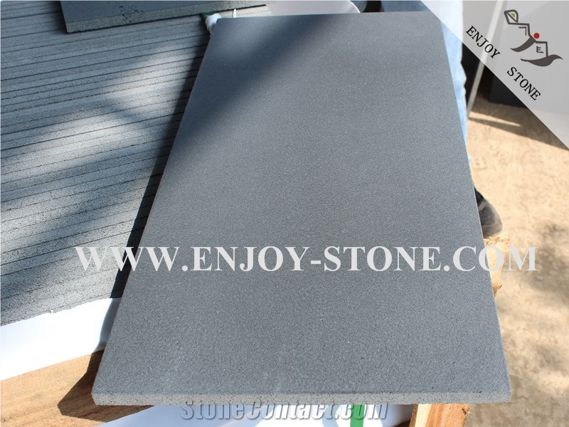 Hainan Black, Black Basalt Tiles, Bluestone Tiles, Basalt with Catpaws, Honeycomb, Micro Hole Basalt, Andesite Tiles, Lavastone Tiles, Honed, Filled, Cut to Size