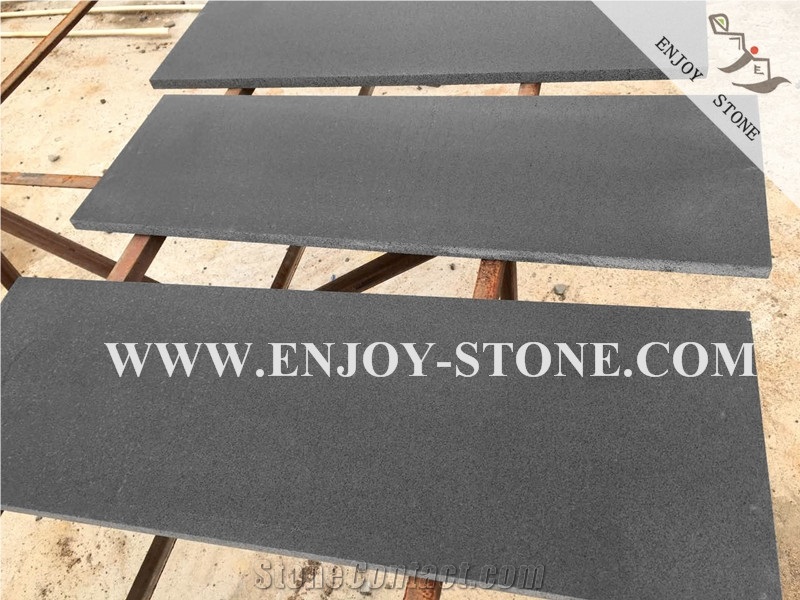 Hainan Black, Black Basalt Tiles, Bluestone Tiles, Basalt with Catpaws, Honeycomb, Micro Hole Basalt, Andesite Tiles, Lavastone Tiles, Honed, Filled, Cut to Size