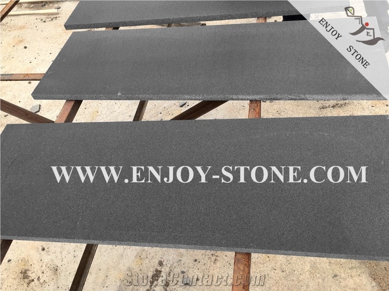 Hainan Black, Black Basalt Tiles, Bluestone Tiles, Basalt with Catpaws, Honeycomb, Micro Hole Basalt, Andesite Tiles, Lavastone Tiles, Honed, Filled, Cut to Size