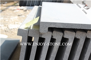 Hainan Black Bluestone Rebated Square Edge Coping,Sawn Cut/Machine Cut Dropface Swimming Pool Decks