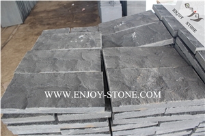 Hainan Black Bluestone with Catpaws/Wall Cladding Stone, Mushroom/Natural Split Surface Hn Basalto